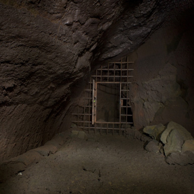 Вход в лавовую пещеру