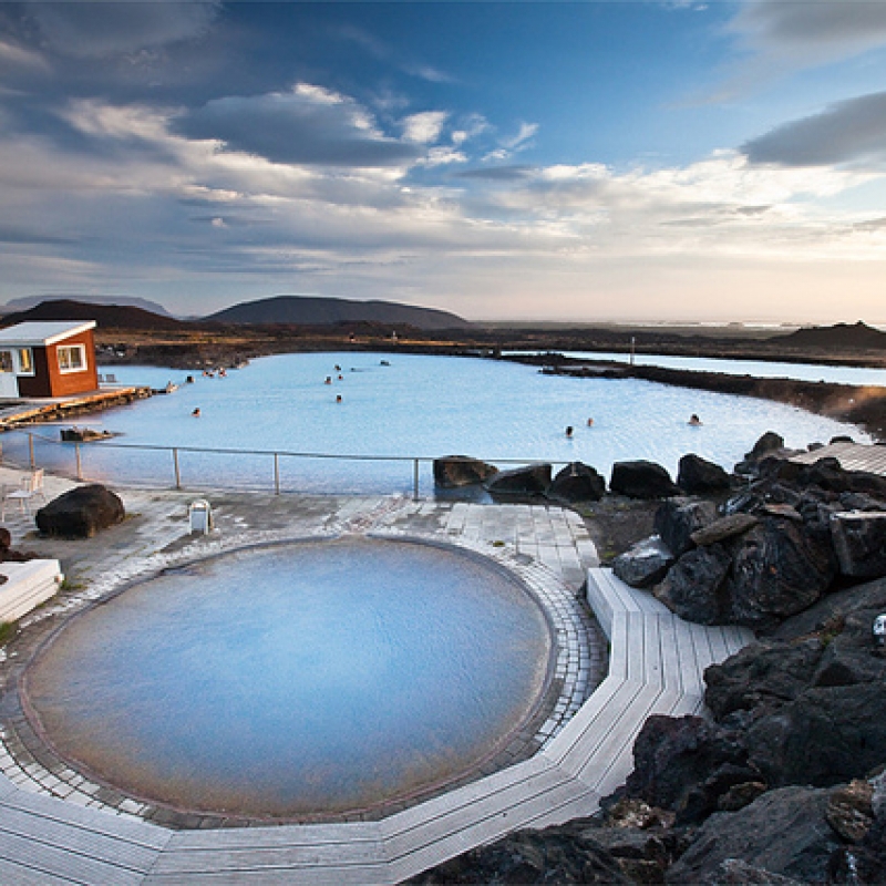 Мини голубая лагуна рядом с оз. Миватн