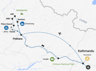 Trekking to Annapurna + Chitwan