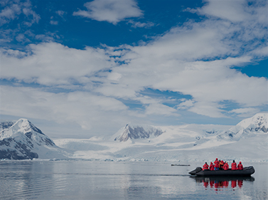 North Pole expedition on an icebreaker