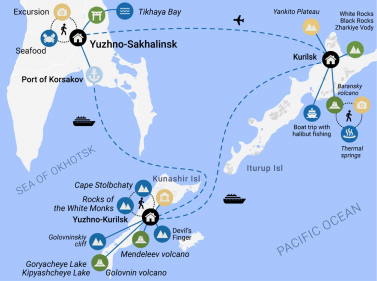 3 Islands: Sakhalin — Kunashir — Iturup