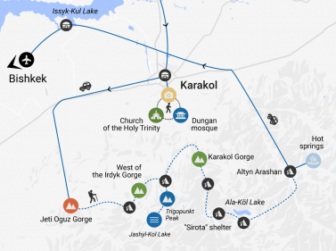 Hiking in the Tian Shan Mountains + Issyk-Kul Lake