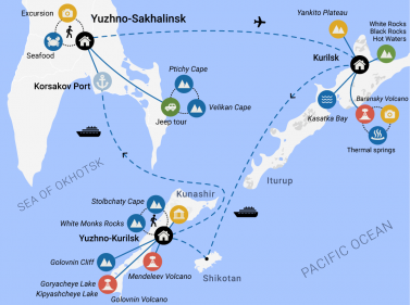 3 Islands: Sakhalin — Kunashir — Iturup